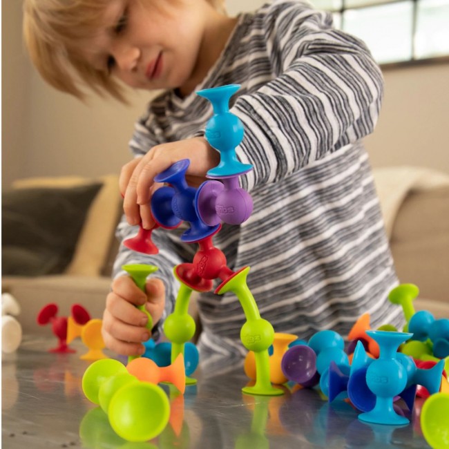 Klocki Przyssawki Squigz Delux 44 elementy Fat Brain Toys