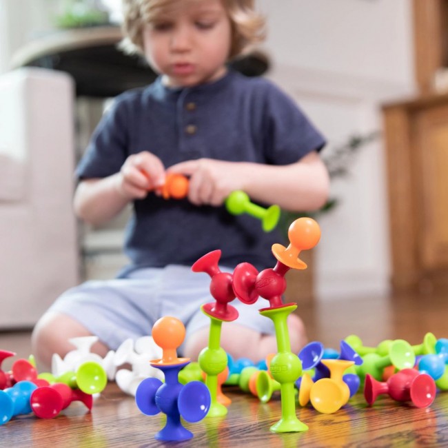 Klocki Przyssawki Squigz Delux 44 elementy Fat Brain Toys