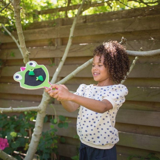 Gra zręcznościowa BS Toys - Rakietka Głodna żabka Gloria