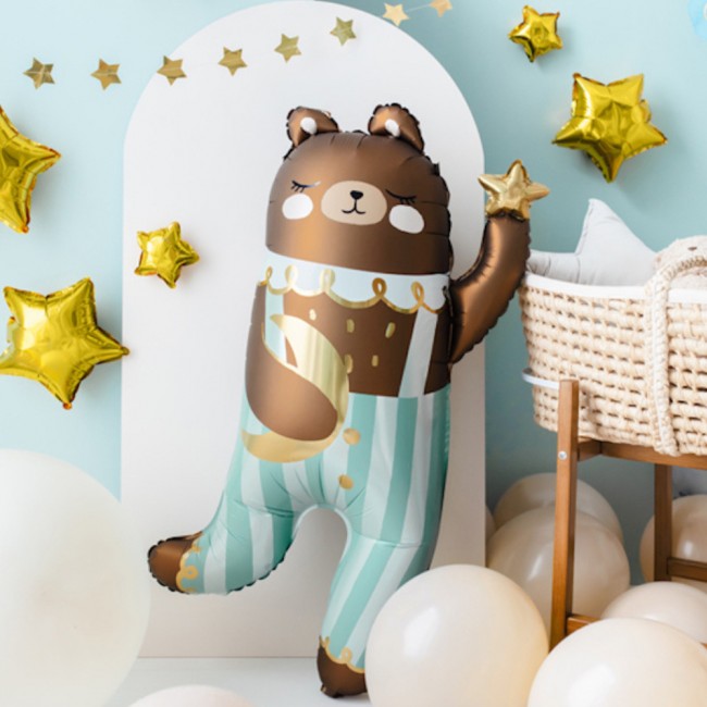 Balon foliowy Party Deco - Miś 72 x 104 cm