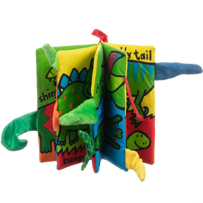 Książeczka sensoryczna Jellycat - Dino Tails