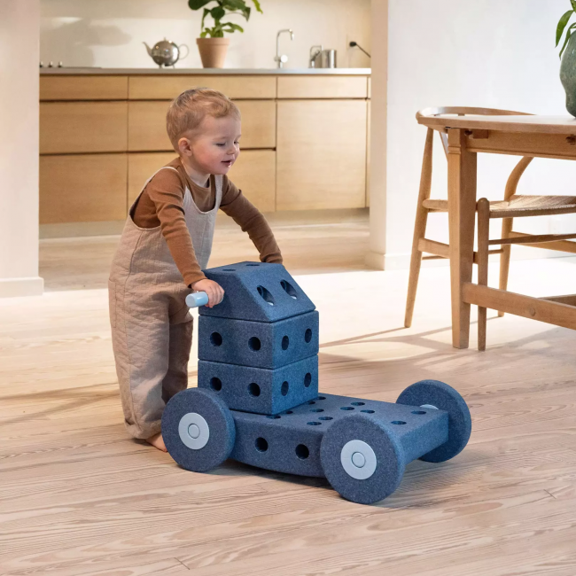 Kreatywne klocki rozwijające motorykę dużą Dreamer set MODU - niebieski 25w1
