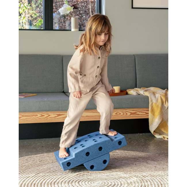 Kreatywne klocki rozwijające motorykę dużą Curiosity set MODU - niebieski 10w1