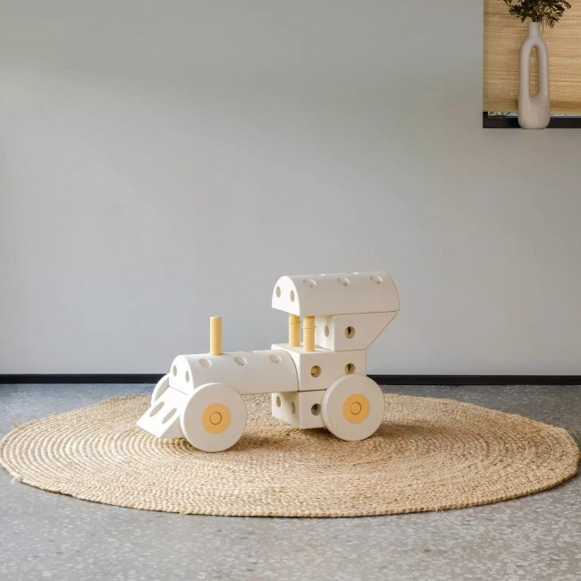 Kreatywne klocki rozwijające motorykę dużą Dreamer set MODU - piaskowy szary 25w1