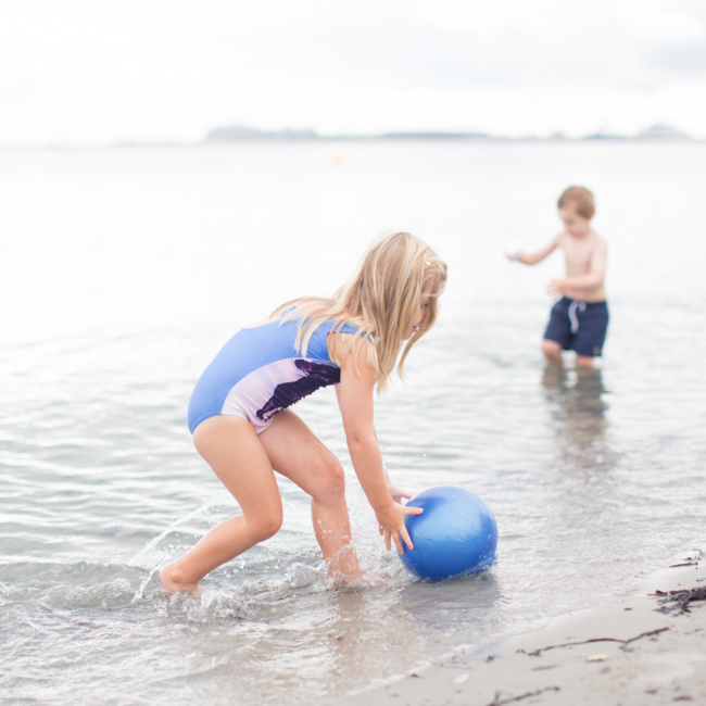 Piłka Scrunch - Ciemny Niebieski