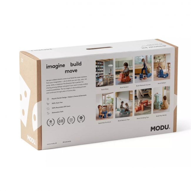 Kreatywne klocki rozwijające motorykę dużą Dreamer set MODU - miętowy 25w1