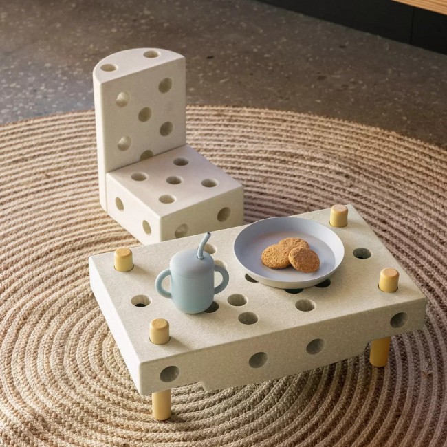 Kreatywne klocki rozwijające motorykę dużą Curiosity set MODU - niebieski 10w1