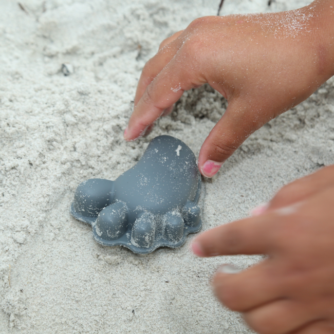 Silikonowe Foremki do piasku 4 szt. Scrunch - Granatowy