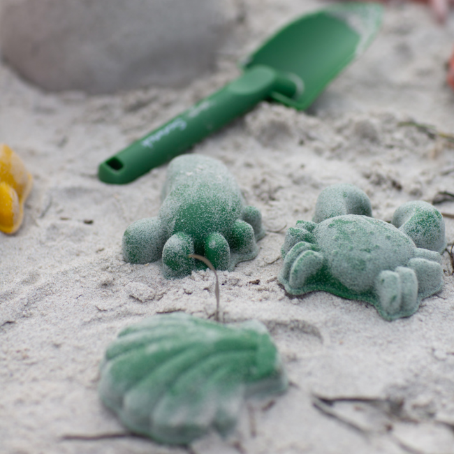 Silikonowe Foremki do piasku 4 szt. Scrunch - Rust