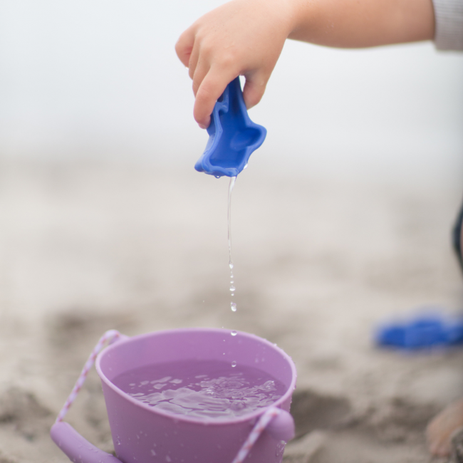 Silikonowe Foremki do piasku 4 szt. Scrunch - Rust