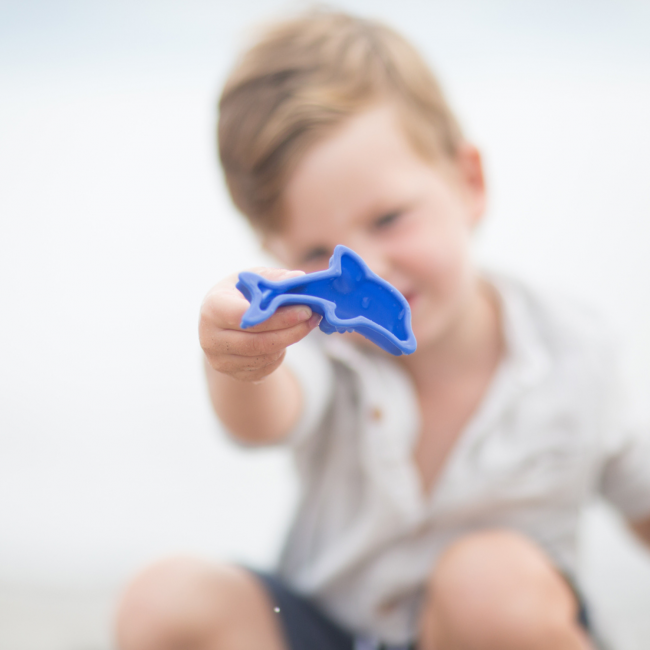 Silikonowe Foremki do piasku 4 szt. Scrunch - Ciemny Zielony