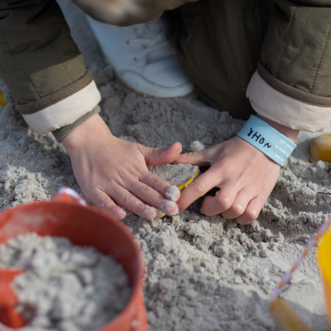 Silikonowe Foremki do piasku 4 szt. Scrunch - Ciemny Zielony