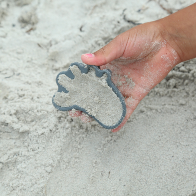 Silikonowe Foremki do piasku 4 szt. Scrunch - Purpurowy