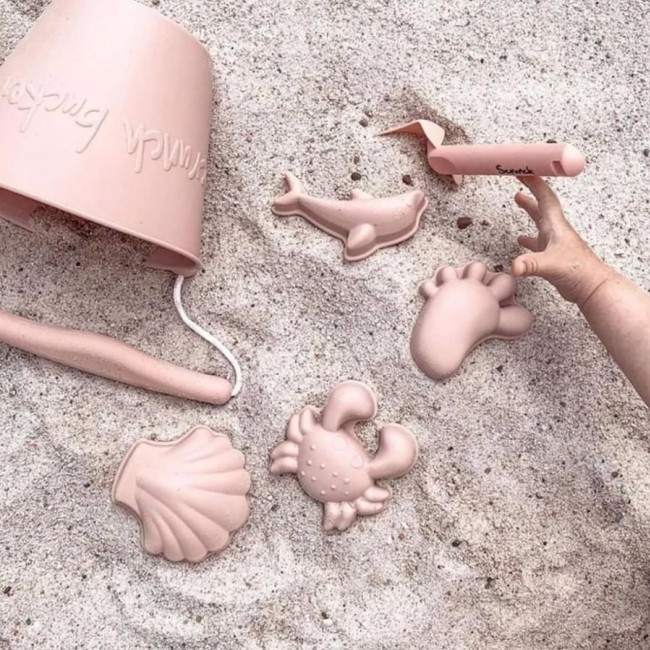 Składane wiaderko do wody i piasku Scrunch Bucket - Ciemny Zielony