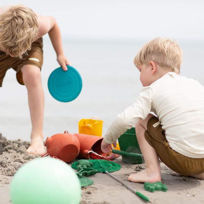 Składane wiaderko do wody i piasku Scrunch Bucket - Ciemny Zielony
