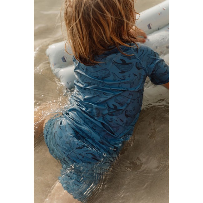 Koszulka do kąpieli 86/92 Little Dutch - Sea Life Blue