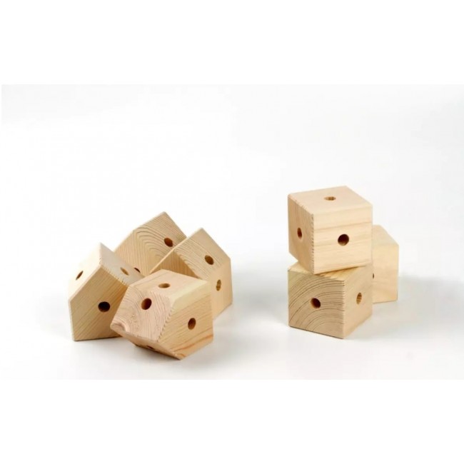 Drewniane klocki konstrukcyjne Maxi Trigonos Kernel Arbaro - 44 el.