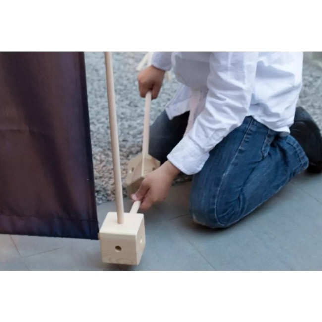 Drewniane klocki konstrukcyjne Maxi Trigonos Kernel Arbaro - 44 el.