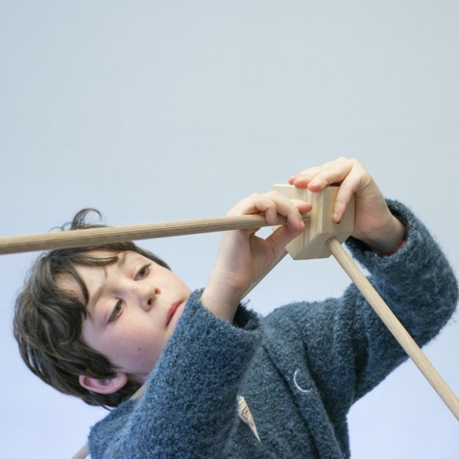 Drewniane klocki konstrukcyjne Maxi Trigonos Kernel Arbaro - 44 el.