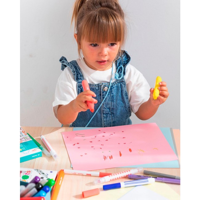 Flamastry ze stempelkami Apli Kids - 10 kolorów