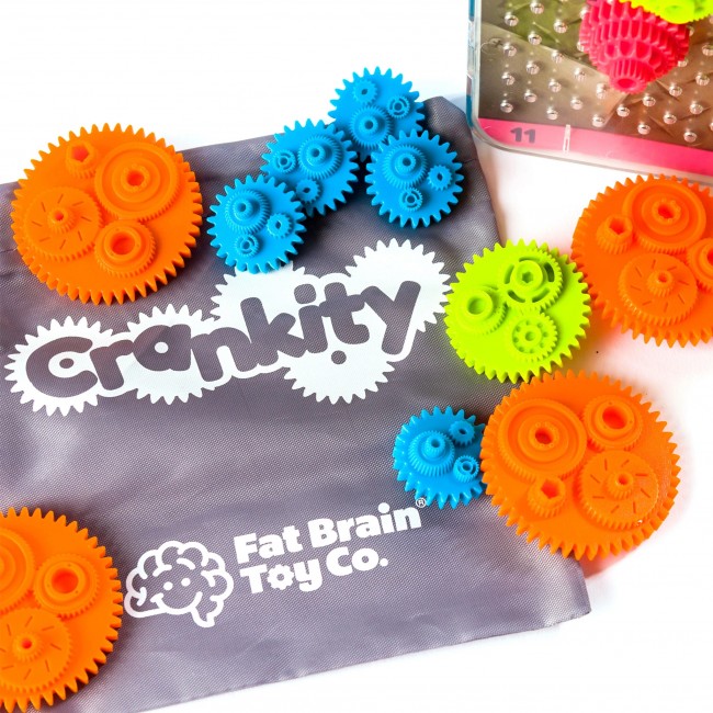 Gra logiczna Kółka Zębate Fat Brain Toys - Crankity