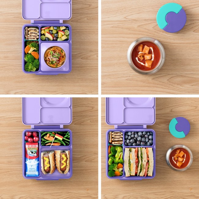 Lunchbox z termosem OmieBox OMIE - Purple Plum
