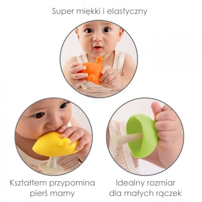 Gryzak Uspokajający Mombella - Mushroom Grey