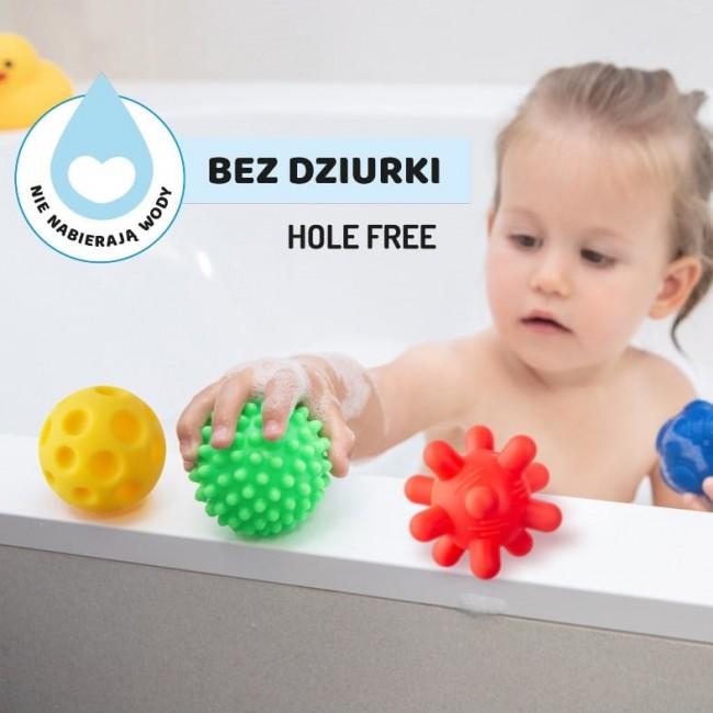Piłki sensoryczne 4 szt Tullo - Sensorki Bez dziurki