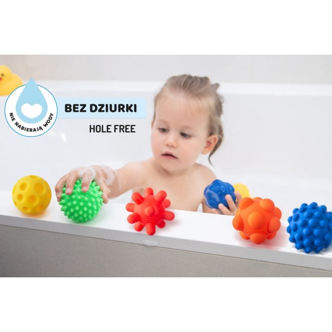 Piłki sensoryczne 4 szt Tullo - Sensorki Bez dziurki