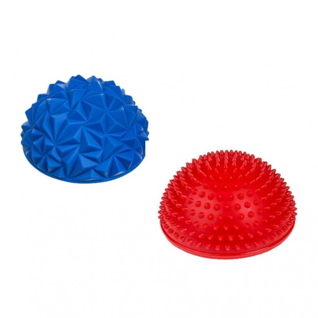Półkula sensoryczna do masażu 2 szt Tullo - czerwona/niebieska