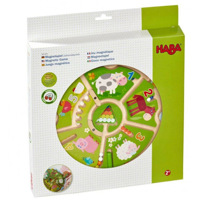 Gra labirynt magnetyczny HABA - Liczby