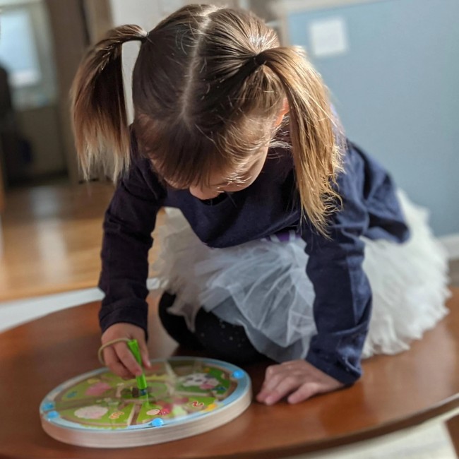 Gra labirynt magnetyczny HABA - Liczby