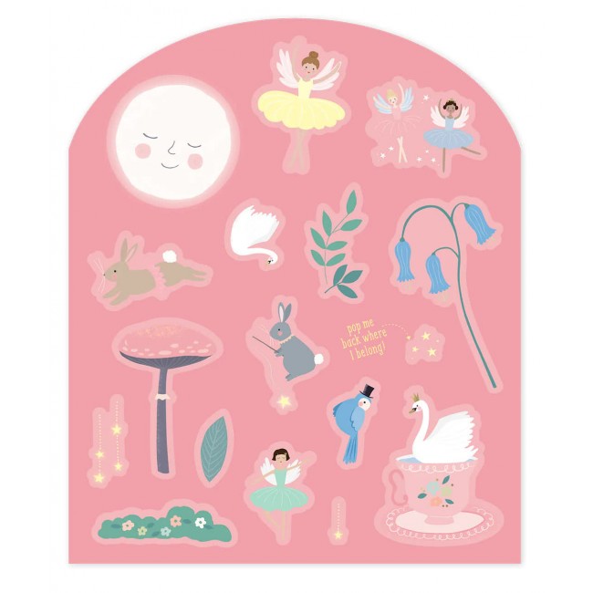 Zestaw naklejek wielokrotnego użytku Floss&Rock - Baletnice