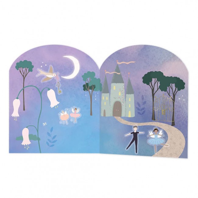 Zestaw naklejek wielokrotnego użytku Floss&Rock - Baletnice