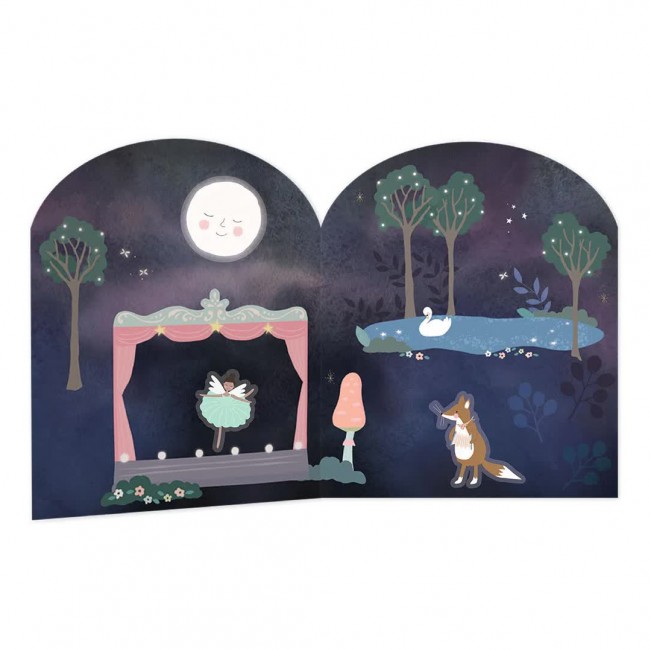 Zestaw naklejek wielokrotnego użytku Floss&Rock - Baletnice