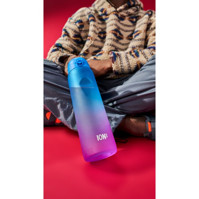 Butelka do picia 1000 ml ION8 - Motivator Gradient Blue/Pink