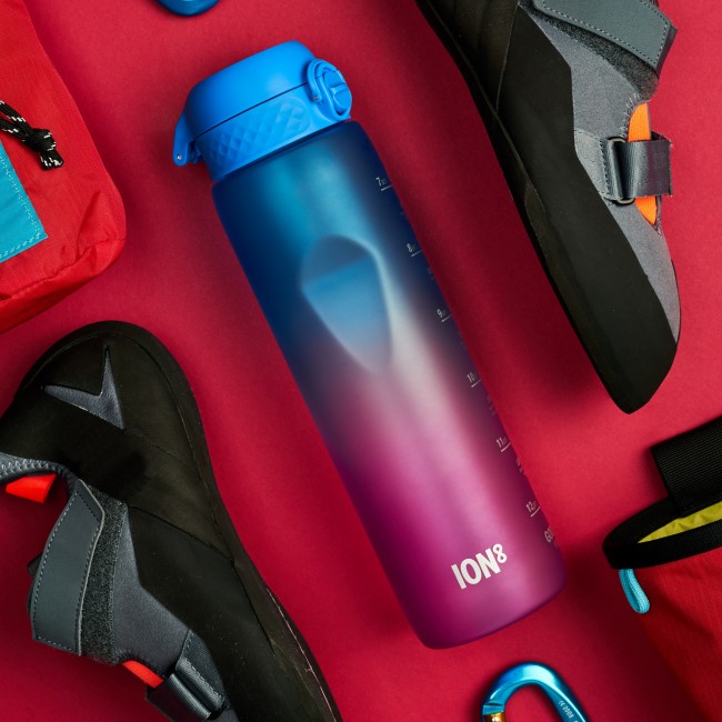 Butelka do picia 1000 ml ION8 - Motivator Gradient Blue/Pink