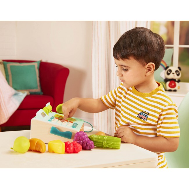 Kasa fiskalna ze skanerem i czytnikiem kart płatniczych B. Toys - Mini Cashier Playset