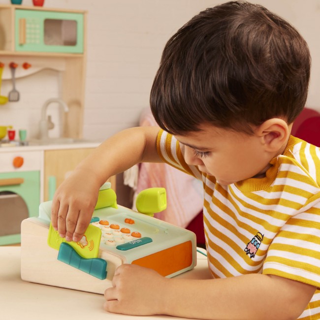 Kasa fiskalna ze skanerem i czytnikiem kart płatniczych B. Toys - Mini Cashier Playset