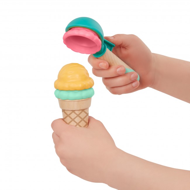 Lodziarnia na kółkach z magnetyczną łyżką do lodów B. Toys - Sweet Scoops