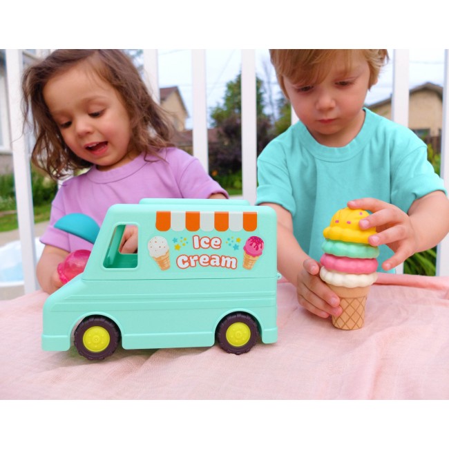 Lodziarnia na kółkach z magnetyczną łyżką do lodów B. Toys - Sweet Scoops