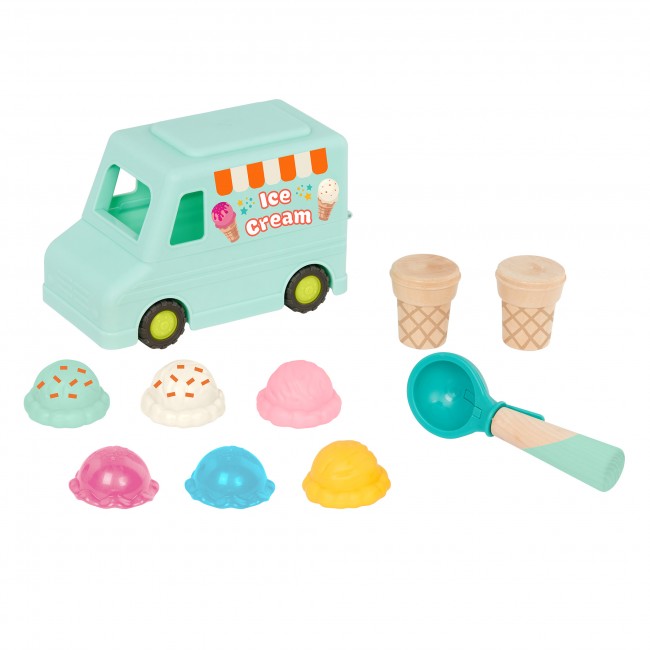Lodziarnia na kółkach z magnetyczną łyżką do lodów B. Toys - Sweet Scoops