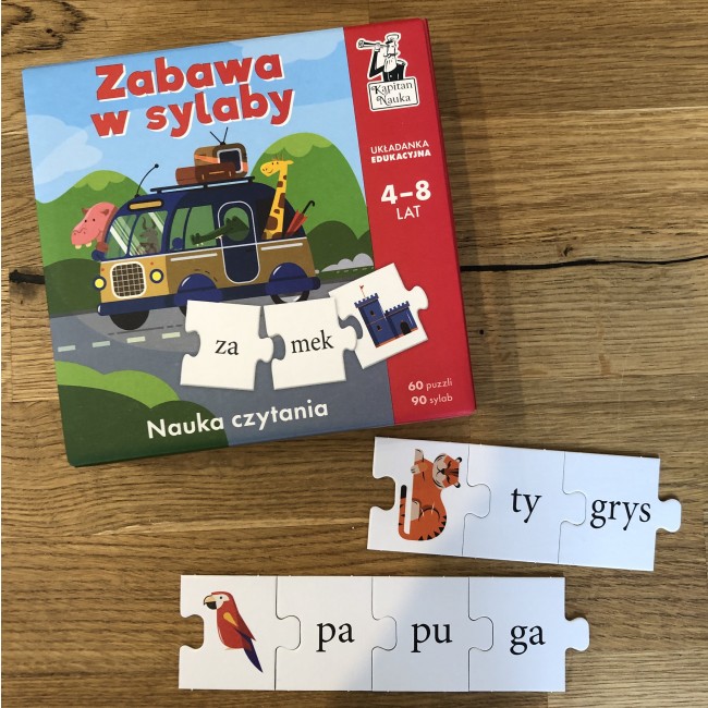 Układanka edukacyjna Kapitan Nauka - Zabawa w sylaby