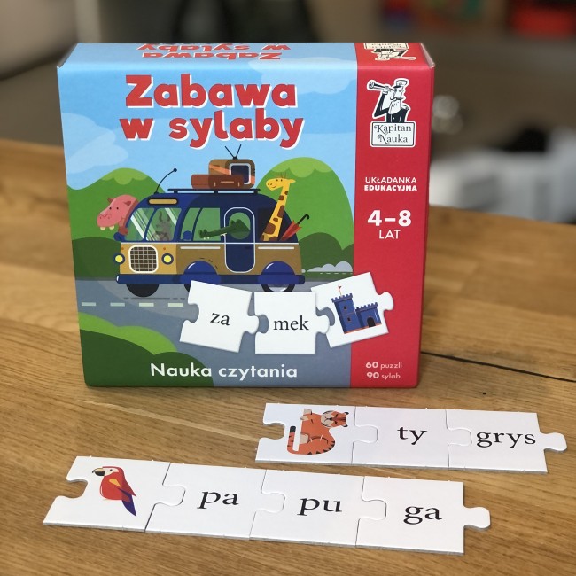 Układanka edukacyjna Kapitan Nauka - Zabawa w sylaby