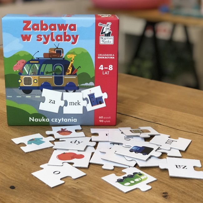 Układanka edukacyjna Kapitan Nauka - Zabawa w sylaby