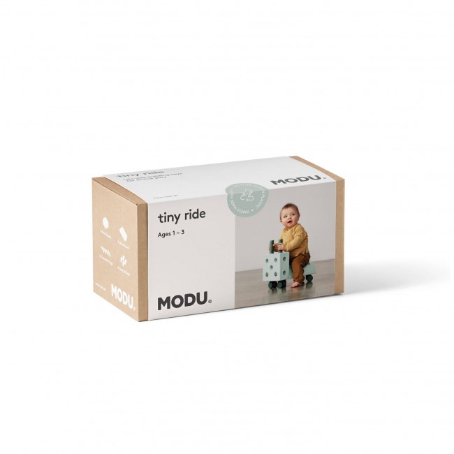 Kreatywne klocki rozwijające motorykę dużą Tiny Ride MODU -  miętowy