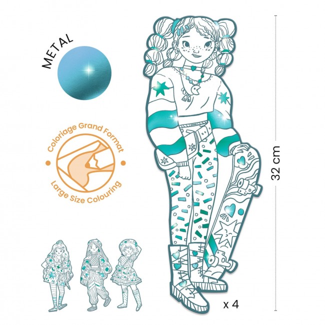 Kolorowanki elegantki Djeco - Angele