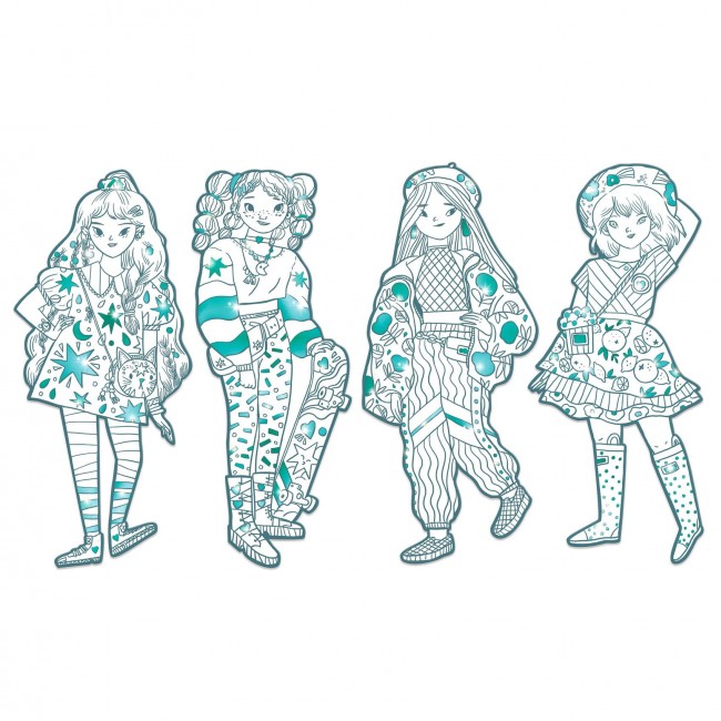 Kolorowanki elegantki Djeco - Angele