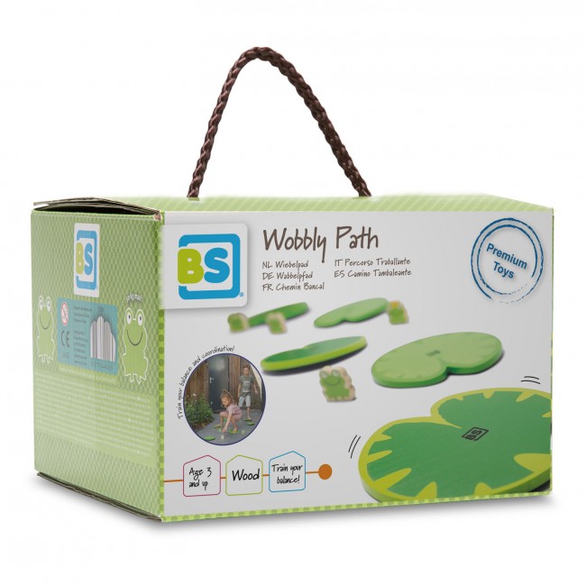 Drewniana gra sensoryczna BS Toys - Zbieraj żabki