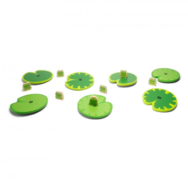 Drewniana gra sensoryczna BS Toys - Zbieraj żabki